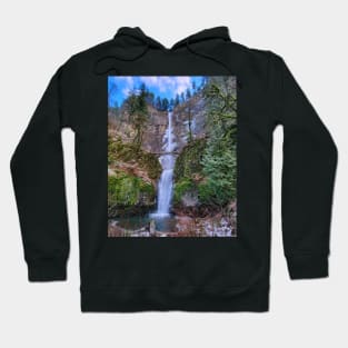 Multnomah Falls in Winter Hoodie